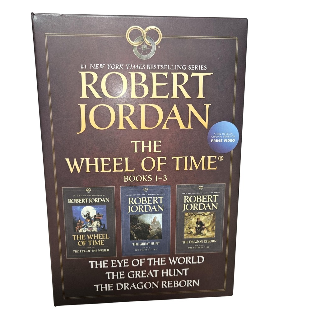 Robert‎ Jordan Wheel of Time Books 1-3 Box Set Fantasy Paperback Tor Slipcase